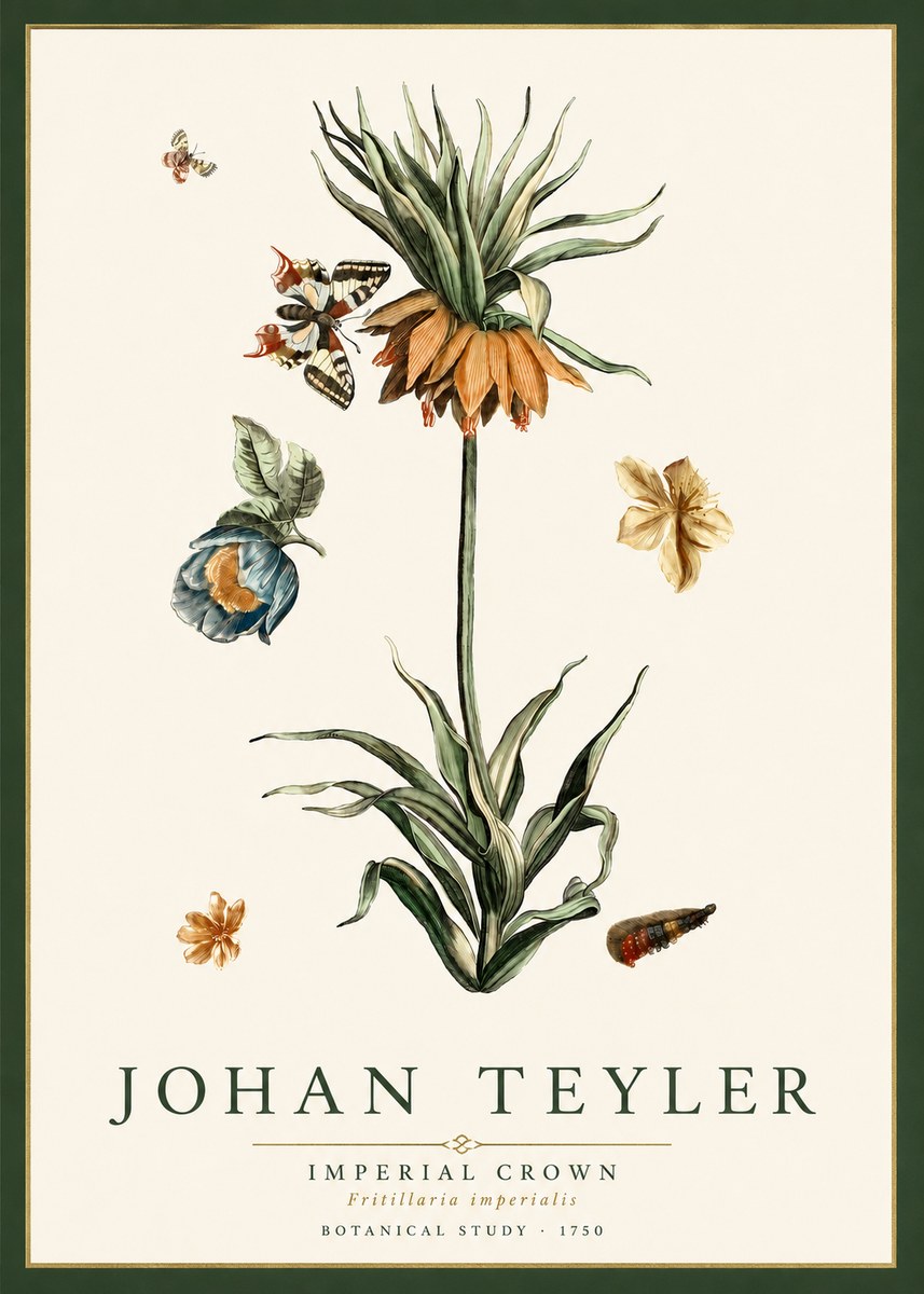 Johan Teyler Crown Imperial No5 - Juliste