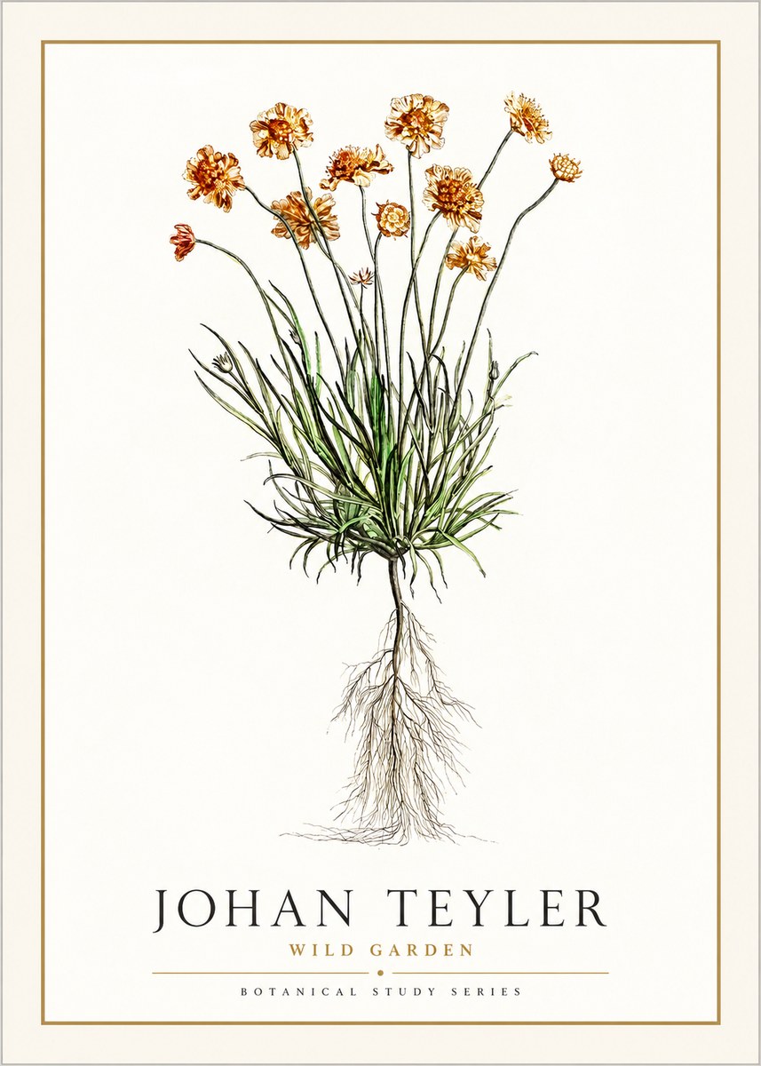 Johan Teyler Botanical Study No. 01 No6 - Juliste