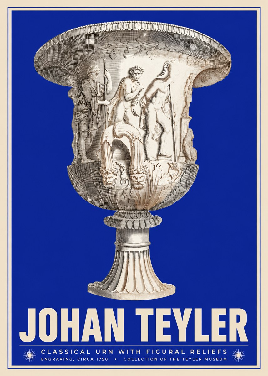 Johan Teyler Classical Urn with Figural Reliefs I No3 - Juliste