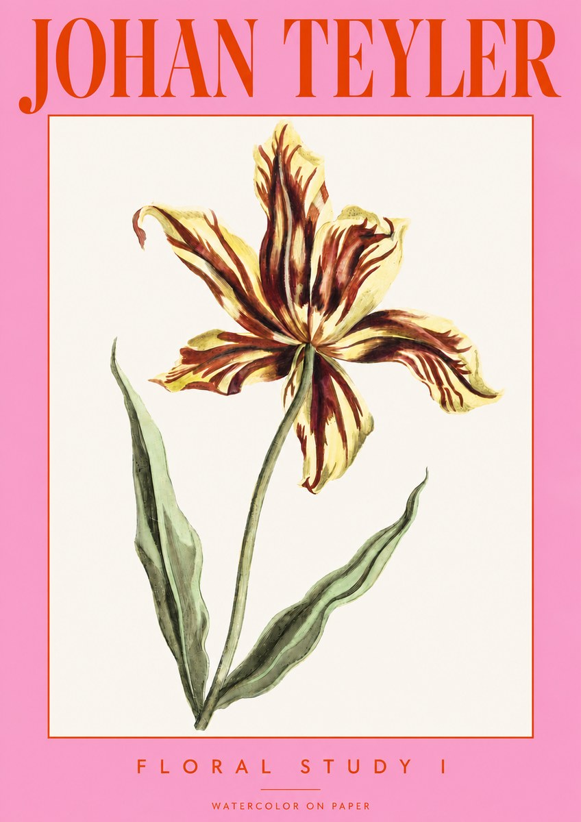 Johan Teyler Floral Study I No3 - Juliste