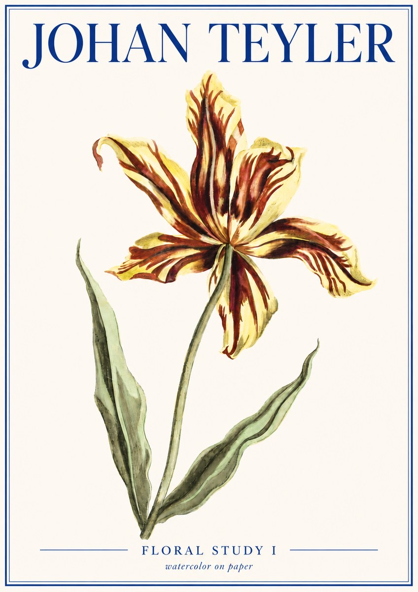 Johan Teyler Floral Study I No4 - Juliste