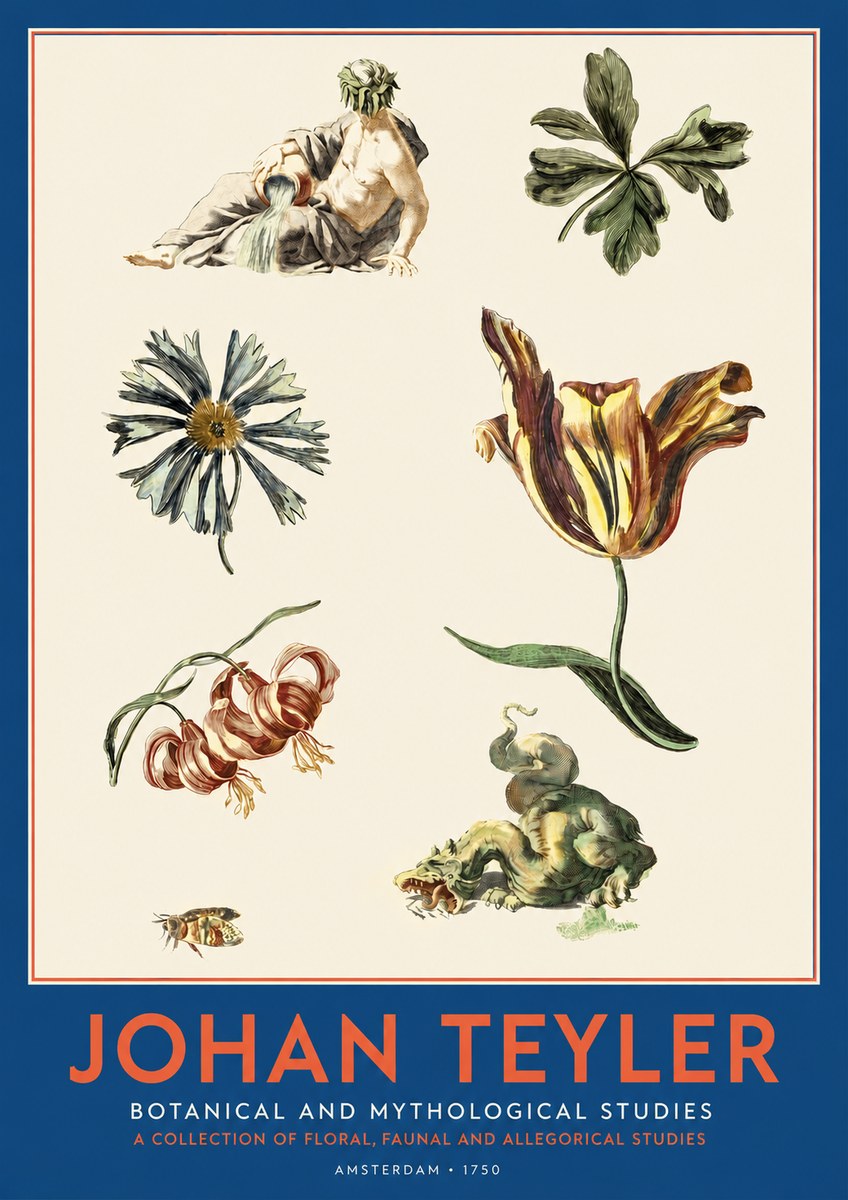 Johan Teyler Botanical and Mythological Studies No2 - Juliste