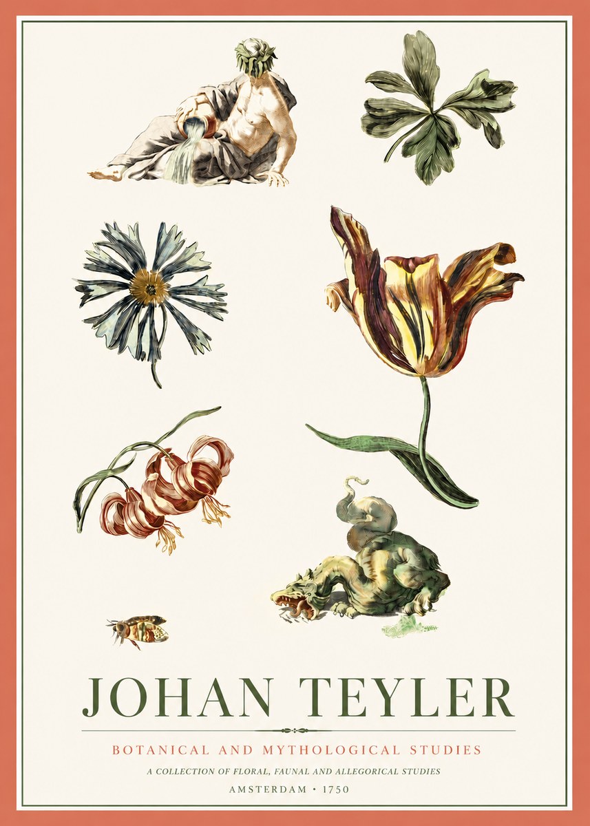 Johan Teyler Botanical and Mythological Studies No3 - Juliste