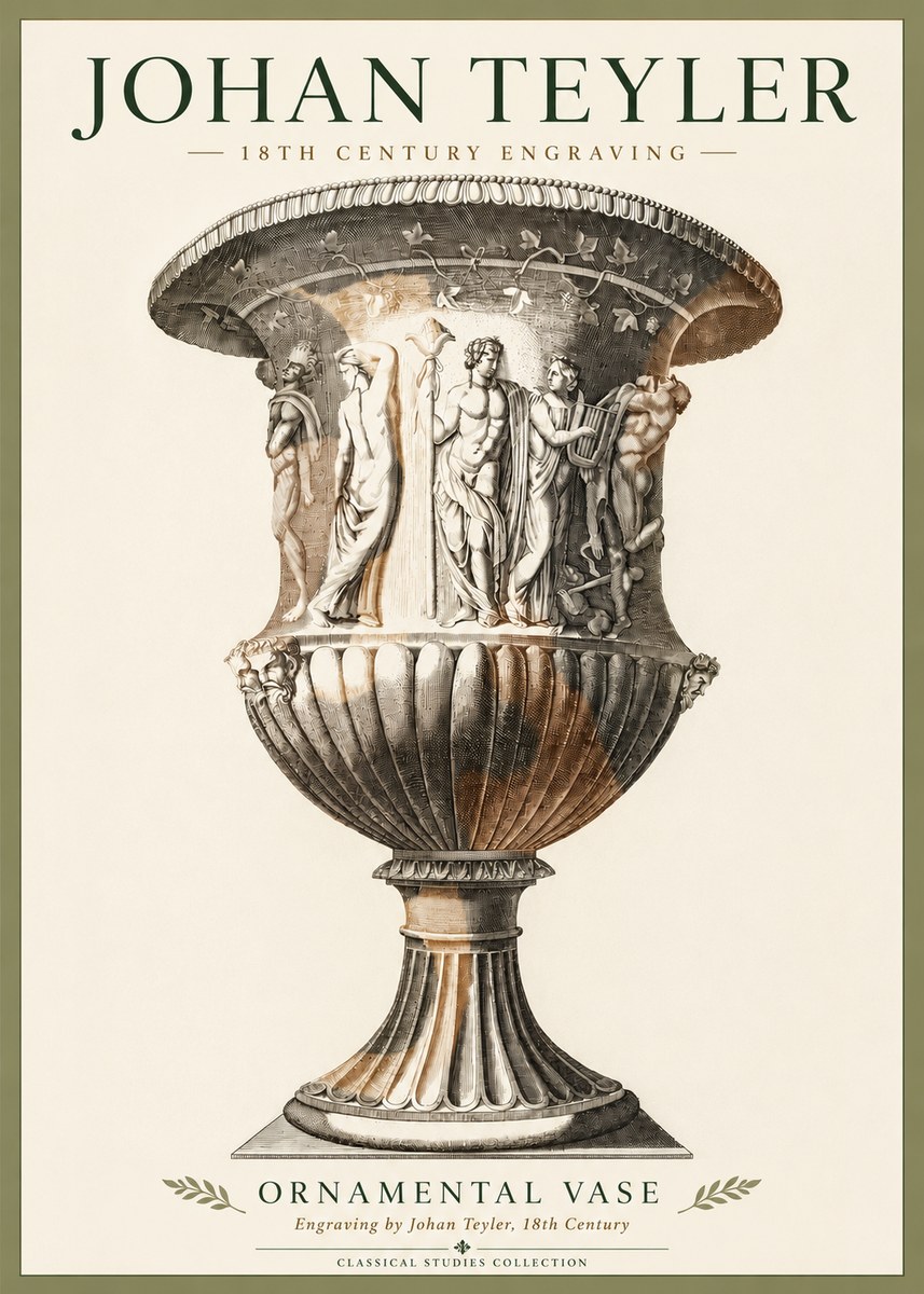 Johan Teyler Ornamental Vase II No4 - Juliste