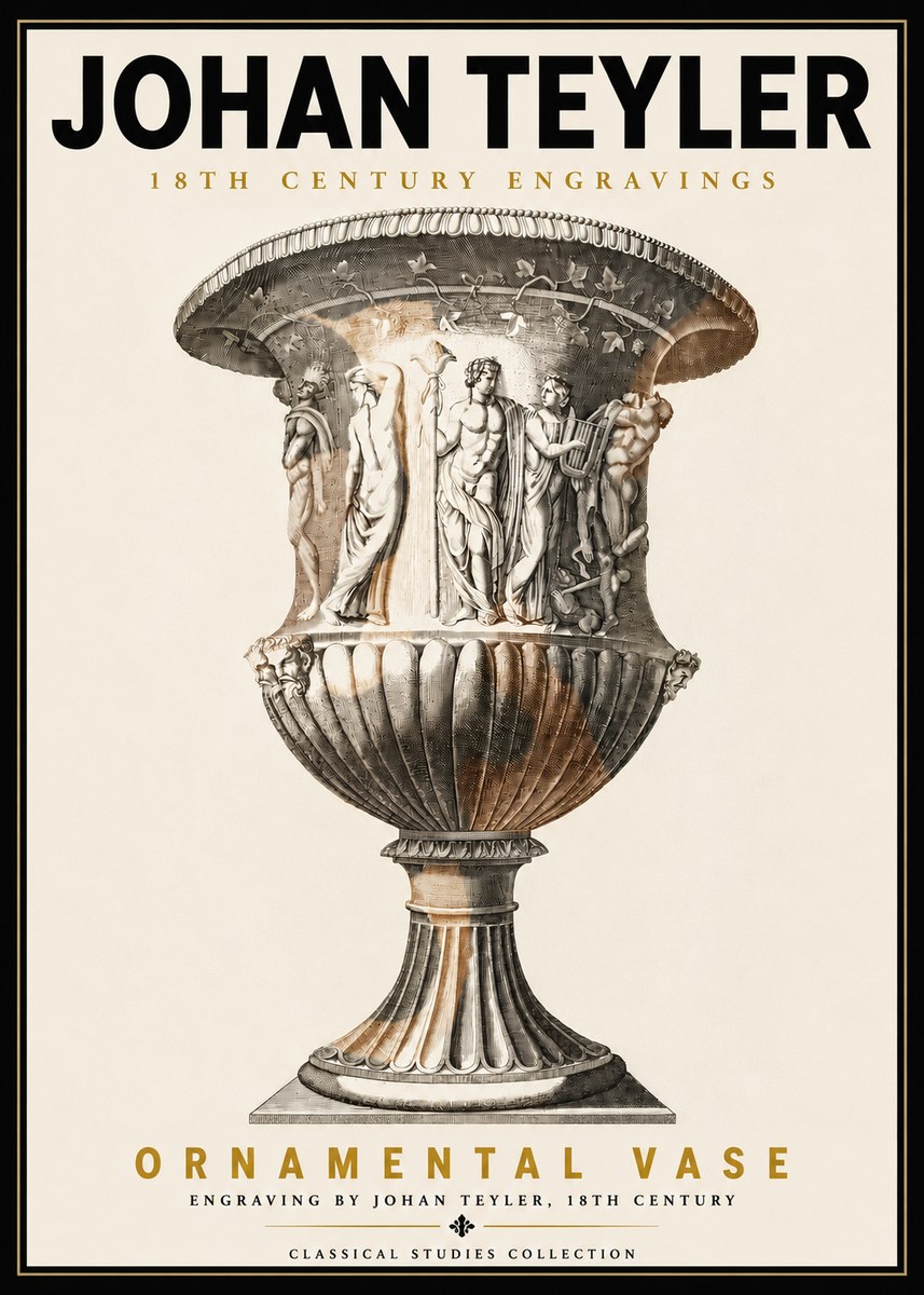 Johan Teyler Ornamental Vase II No5 - Juliste