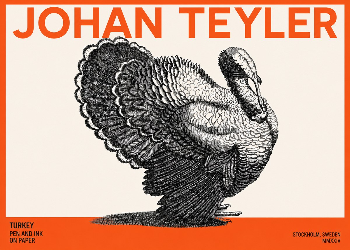 Johan Teyler Turkey No3 - Juliste