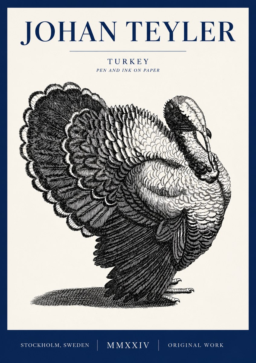 Johan Teyler Turkey No4 - Juliste