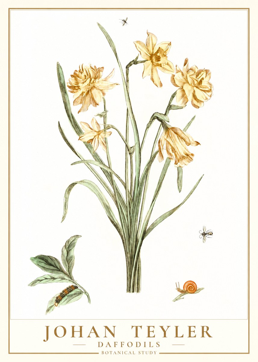 Johan Teyler Daffodils No1 - Juliste
