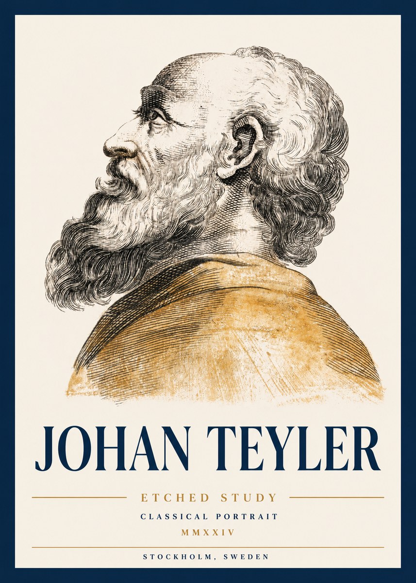 Johan Teyler Profile Study No3 - Juliste