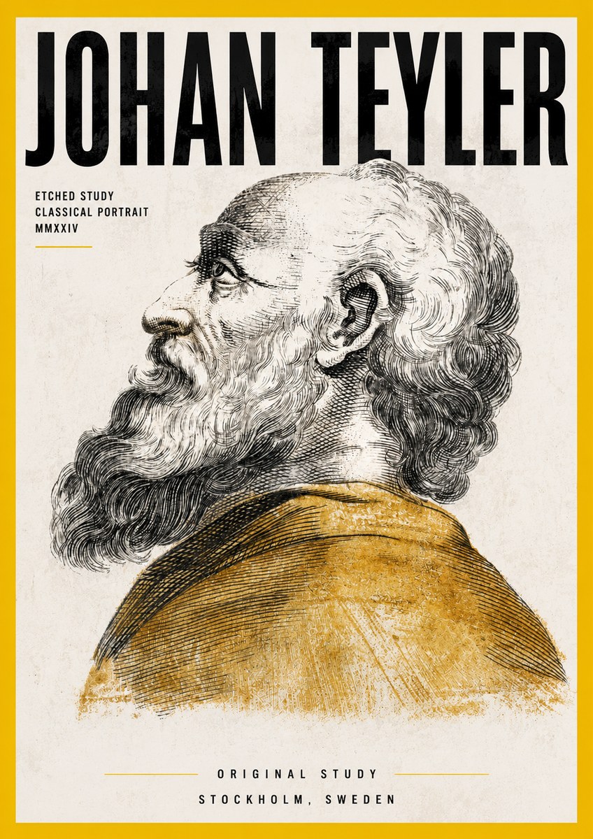 Johan Teyler Profile Study No4 - Juliste