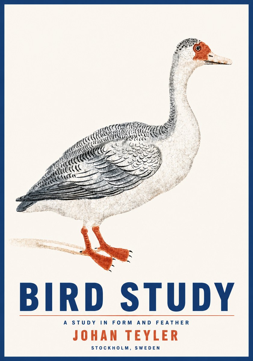 Johan Teyler Goose Study No5 - Juliste