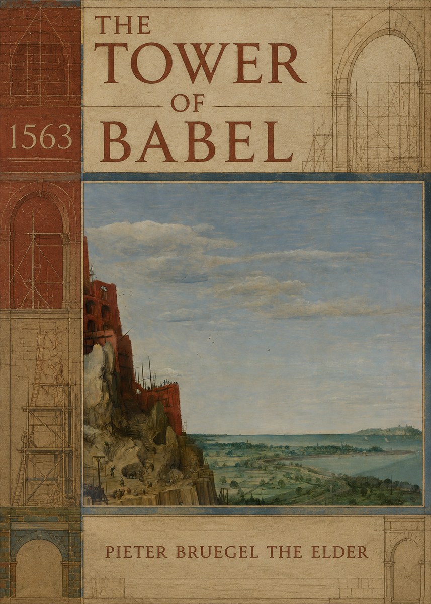 Pieter Bruegel The Tower of Babel X No2 - Juliste