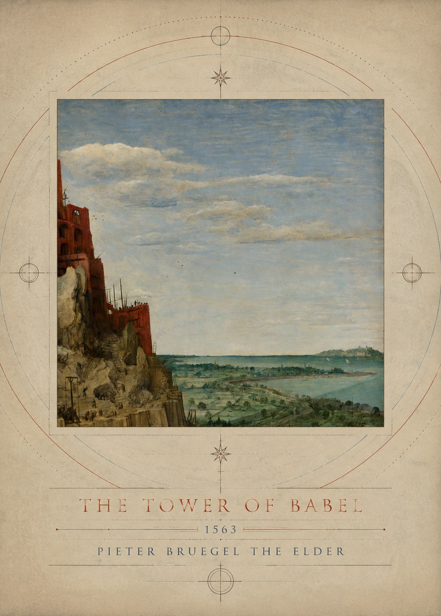 Pieter Bruegel The Tower of Babel X No3 - Juliste