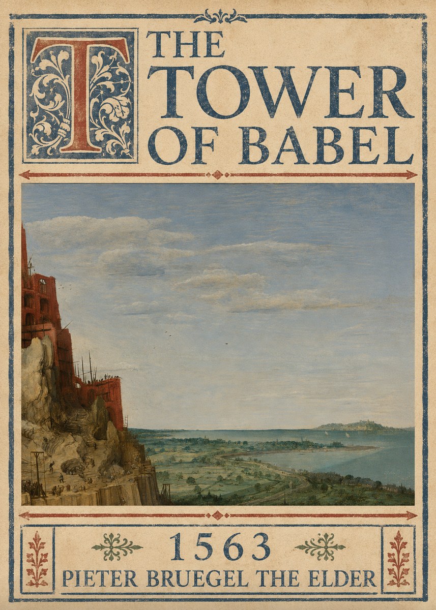 Pieter Bruegel The Tower of Babel X No4 - Juliste