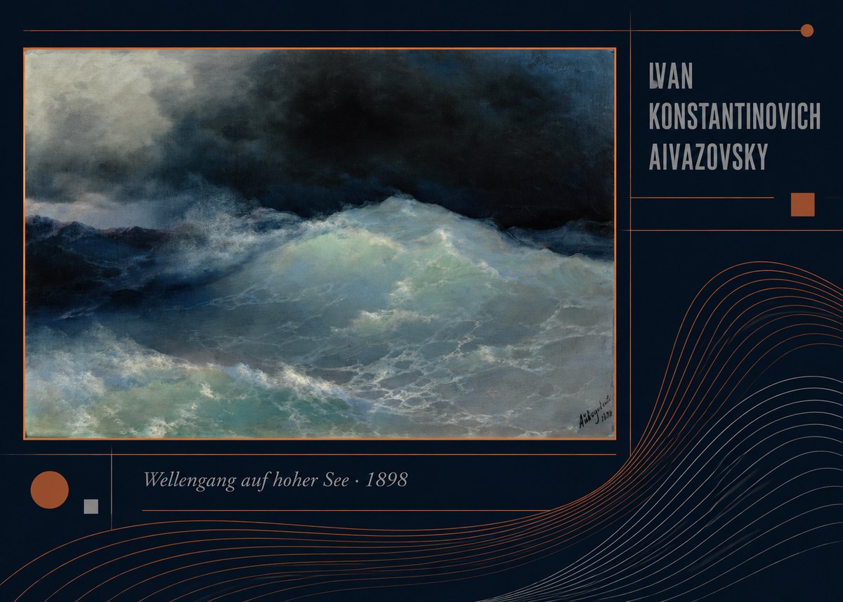 Ivan Konstantinovich Aivazovsky Wellengang Auf Hoher See No4 - Juliste