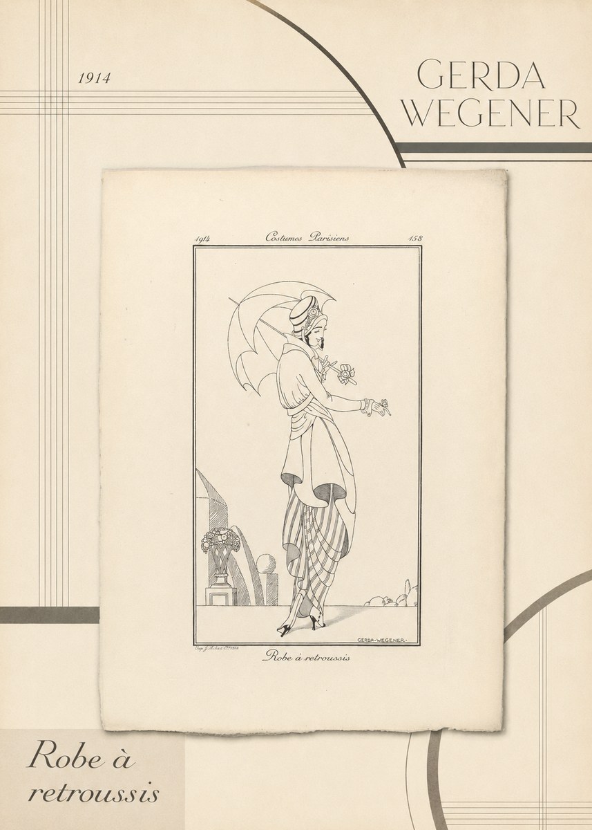 Gerda Wegener Robe À Retroussis No4 - Juliste