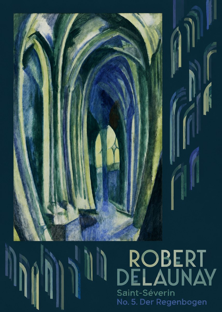 Robert Delaunay Saint-séverin No. 5. Der Regenbogen No6 - Juliste