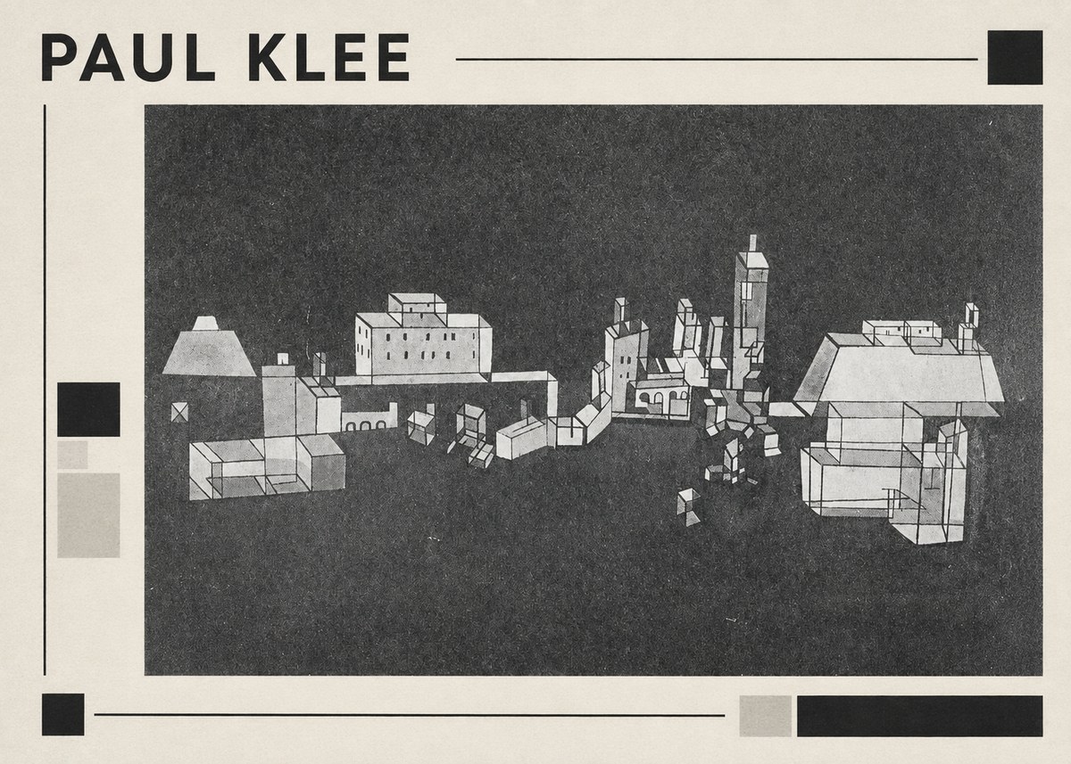 Paul Klee Architectural Forms No1 - Juliste