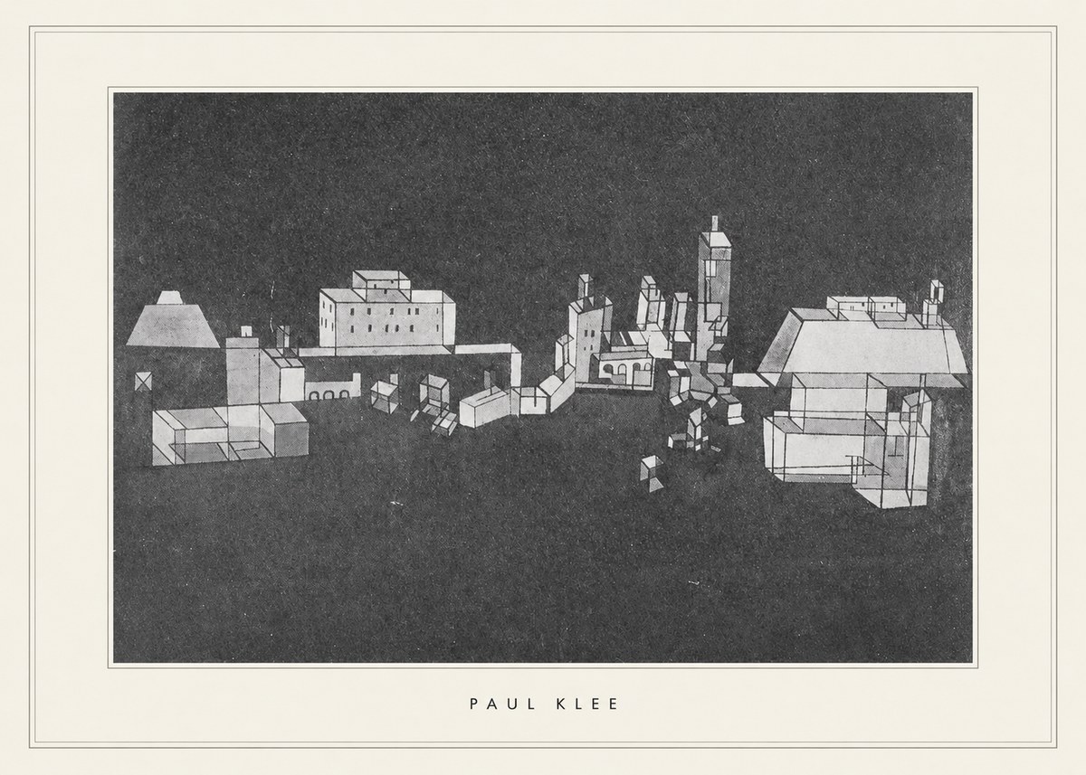 Paul Klee Architectural Forms No5 - Juliste