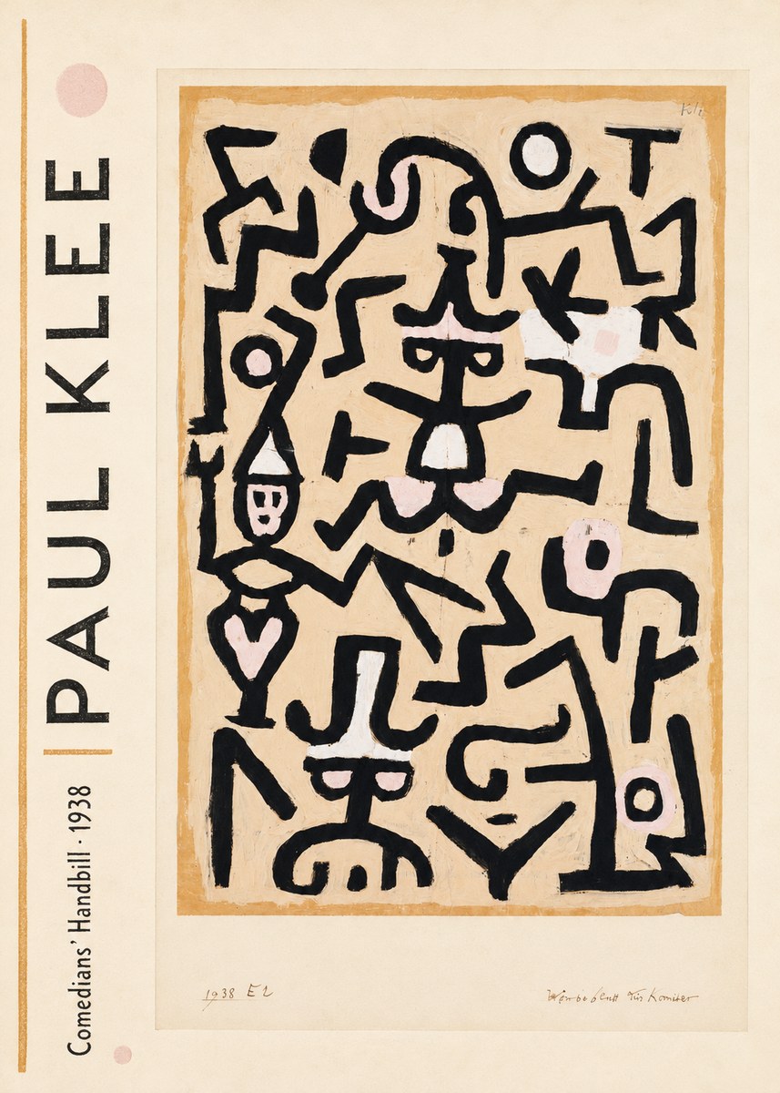 Paul Klee Comedians' Handbill No2 - Juliste