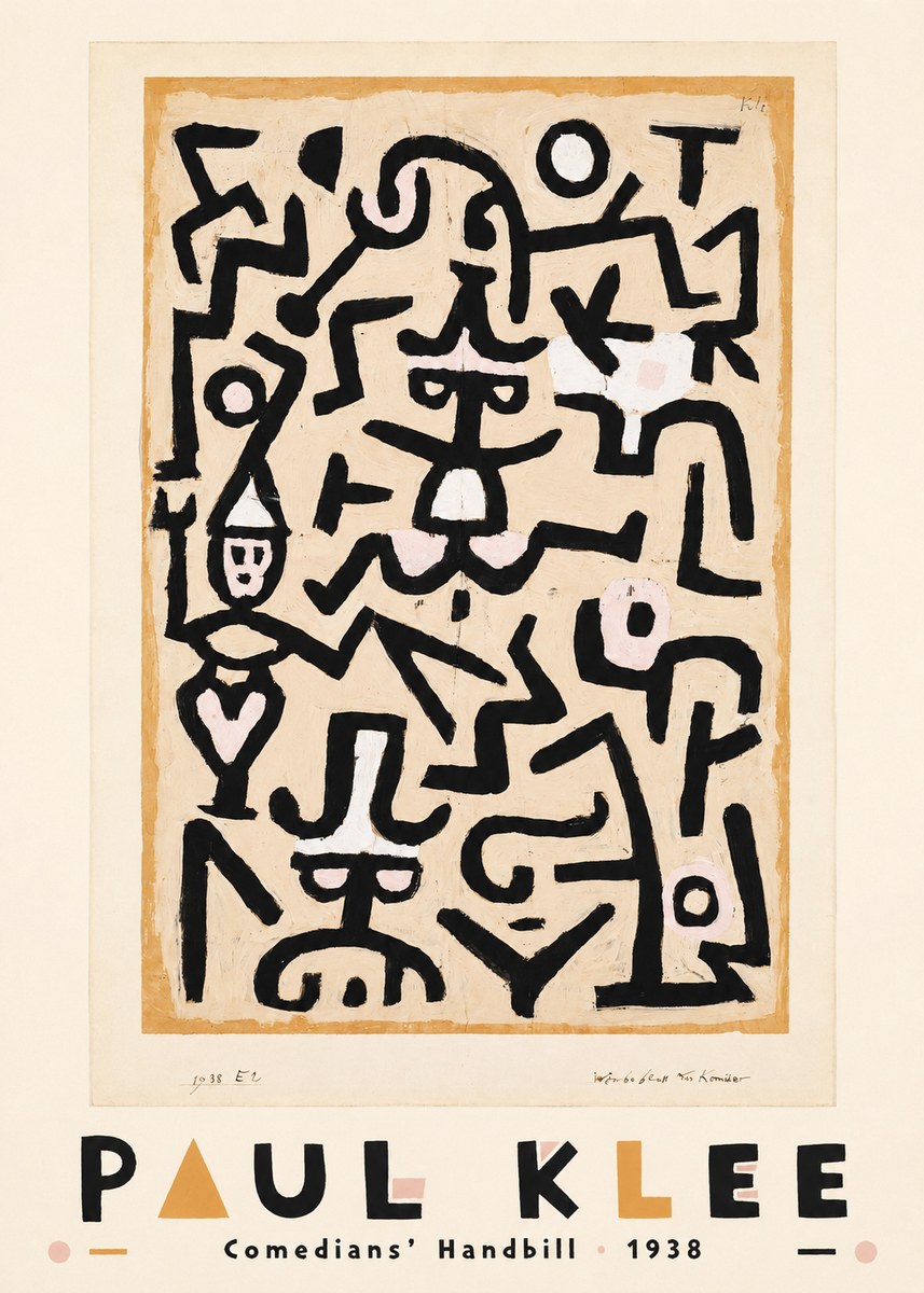 Paul Klee Comedians' Handbill No3 - Juliste