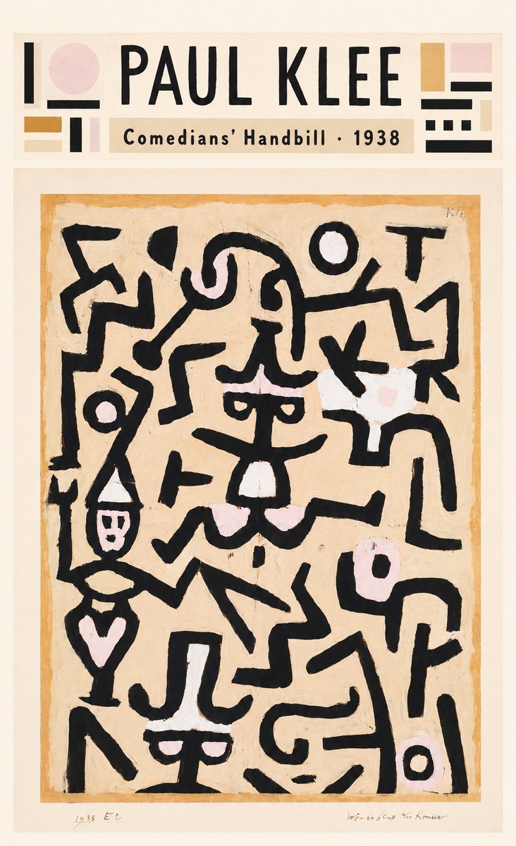 Paul Klee Comedians' Handbill No4 - Juliste