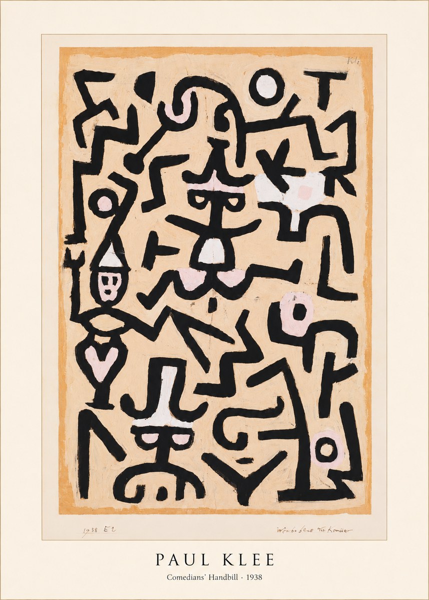 Paul Klee Comedians' Handbill No5 - Juliste