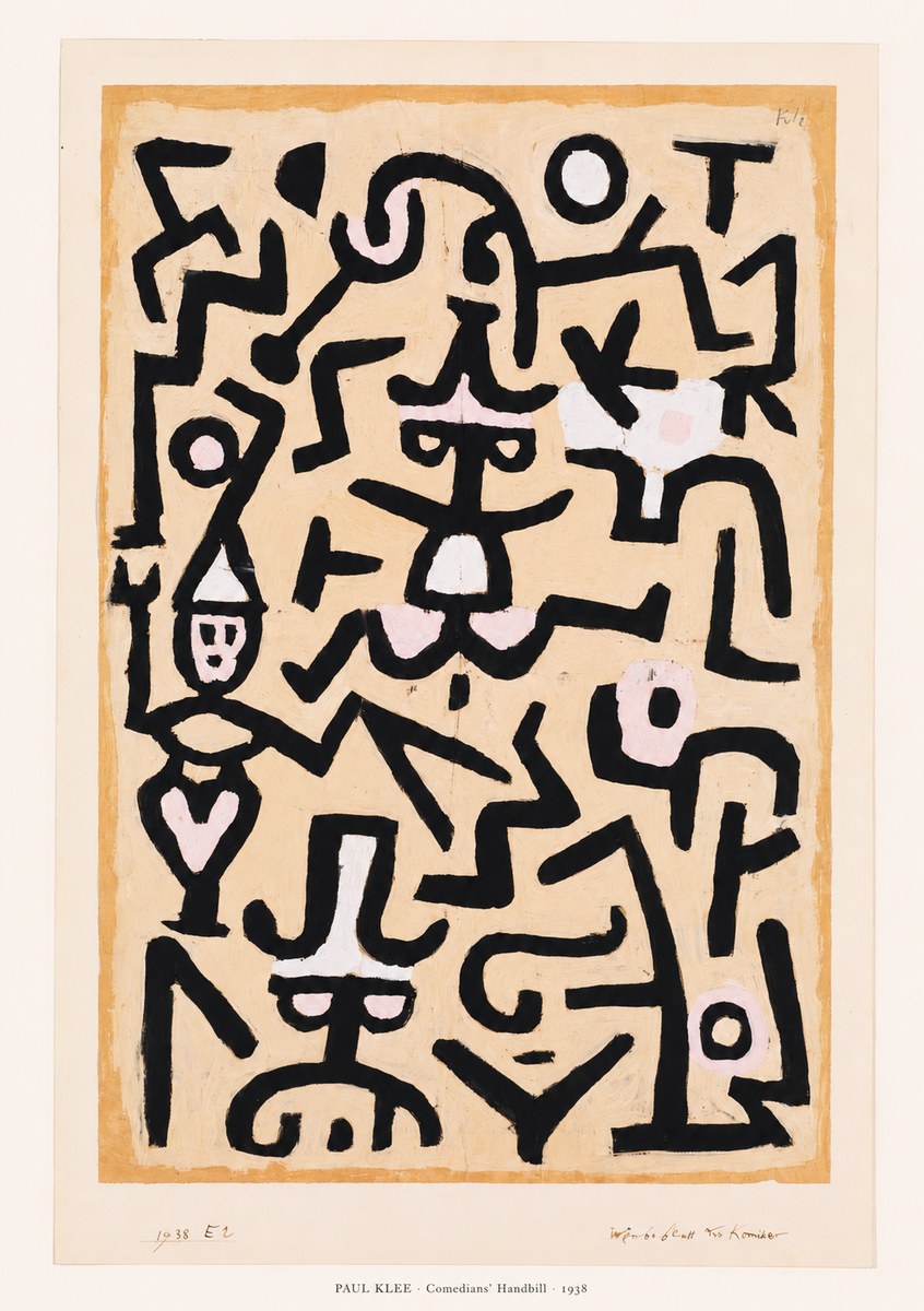Paul Klee Comedians' Handbill No6 - Juliste