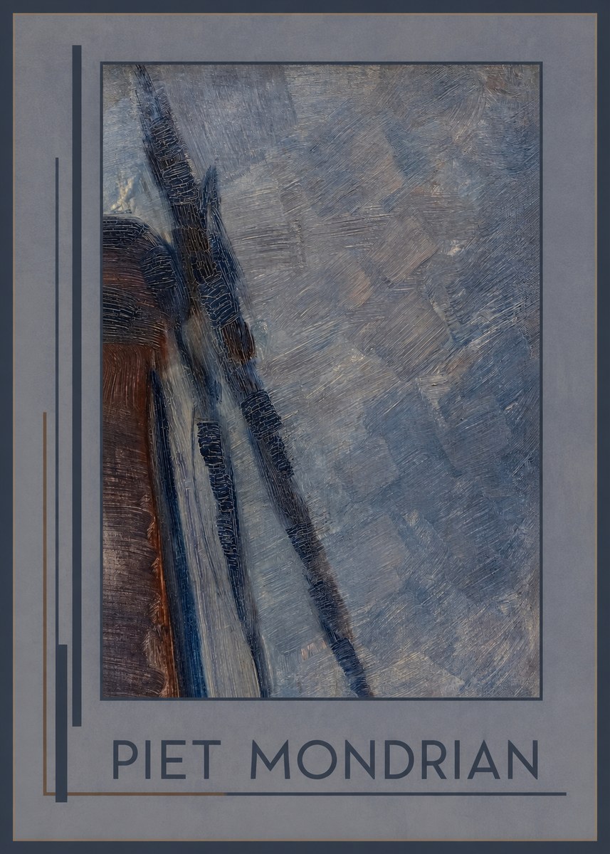 Piet Mondrian Windmill in Sunlight No1 - Juliste