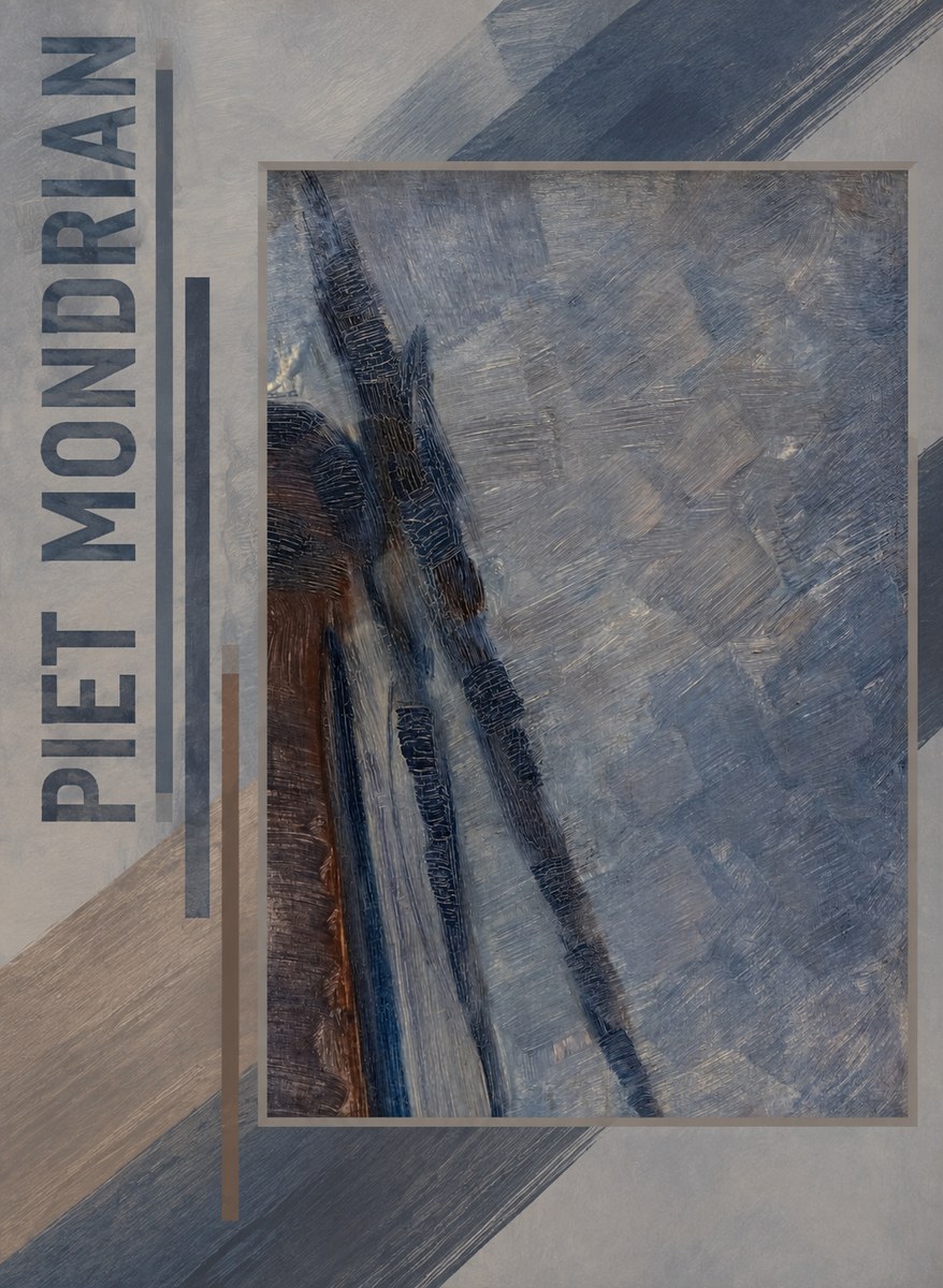 Piet Mondrian Windmill in Sunlight No4 - Juliste