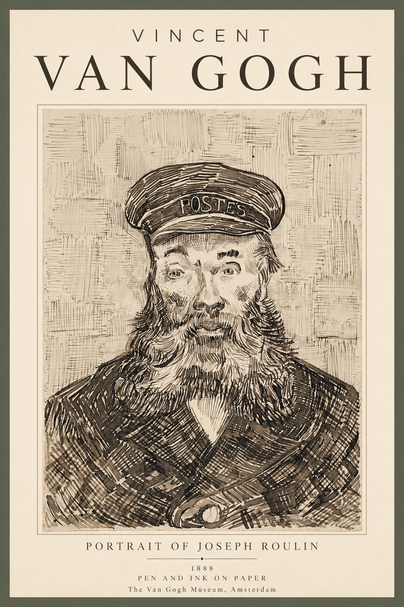 Van Gogh Portrait of Joseph Roulin I No3 - Juliste