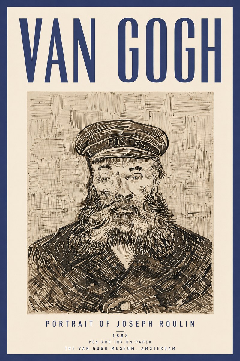 Van Gogh Portrait of Joseph Roulin I No4 - Juliste