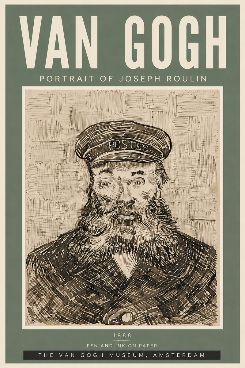 Van Gogh Portrait of Joseph Roulin I No6 - Juliste