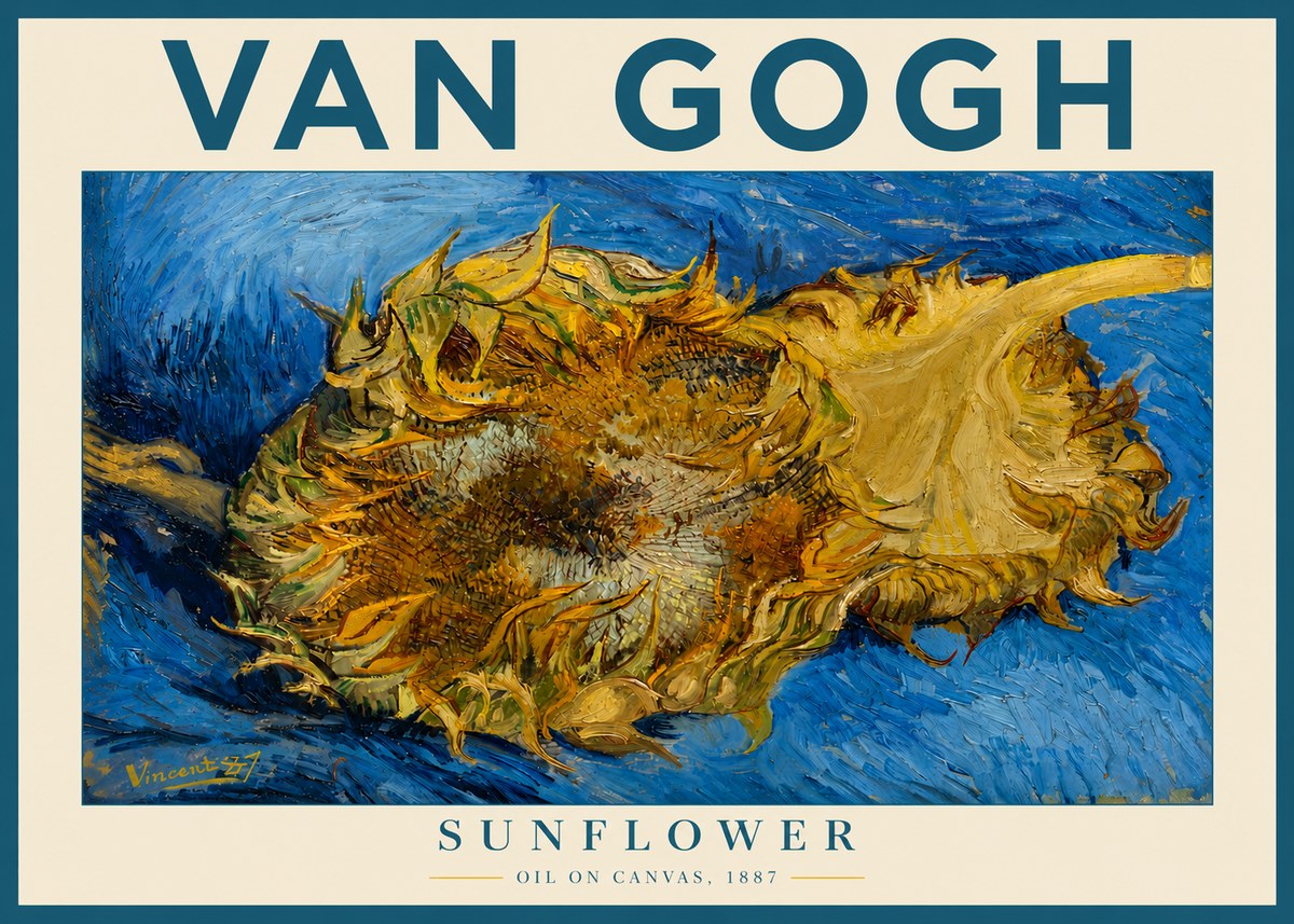 Van Gogh Sunflower No3 - Juliste