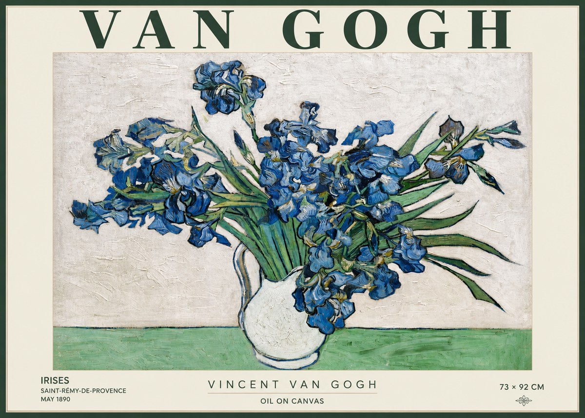 Van Gogh Irises II No4 - Juliste