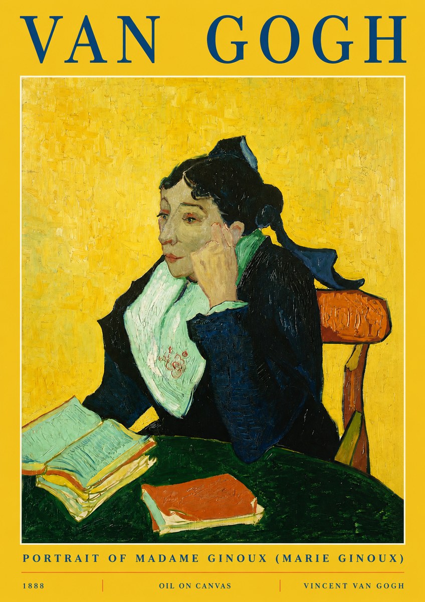 Van Gogh Portrait of Madame Ginoux (Marie Ginoux) No2 - Juliste