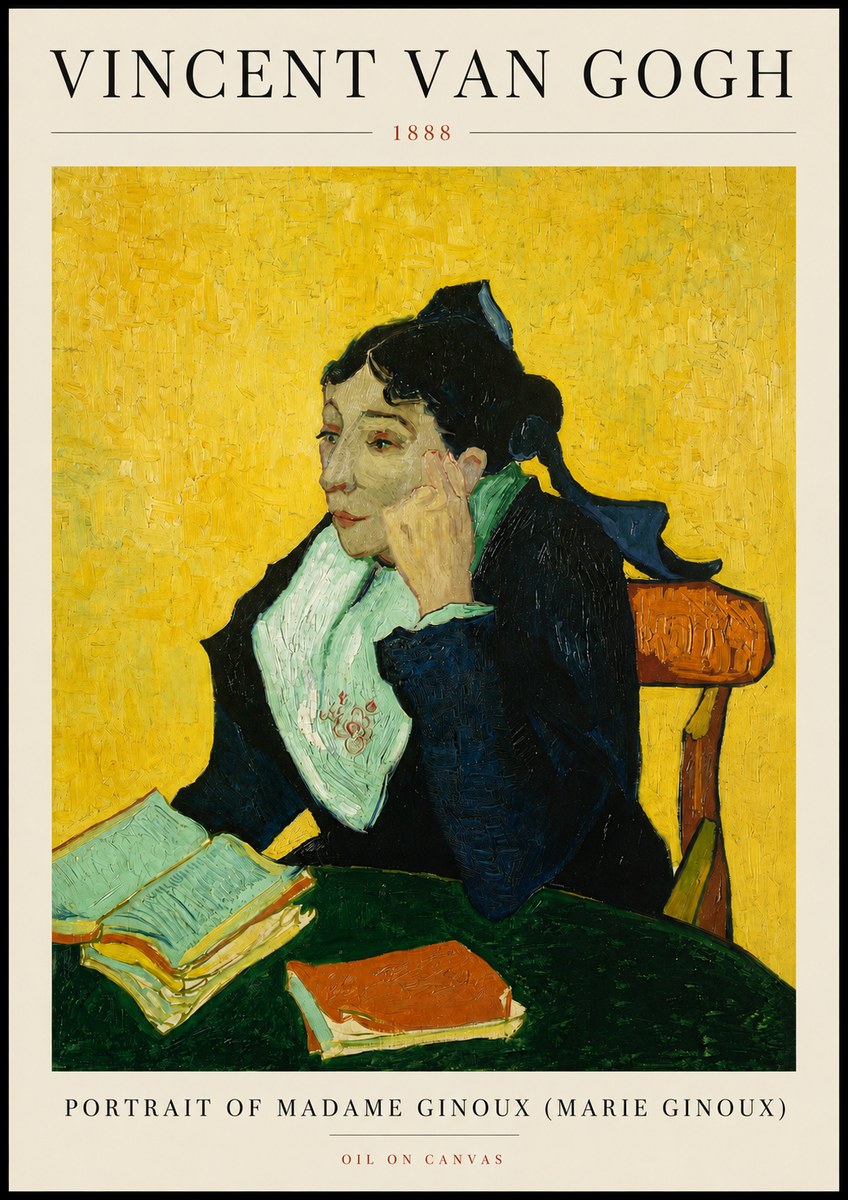 Van Gogh Portrait of Madame Ginoux (Marie Ginoux) No3 - Juliste