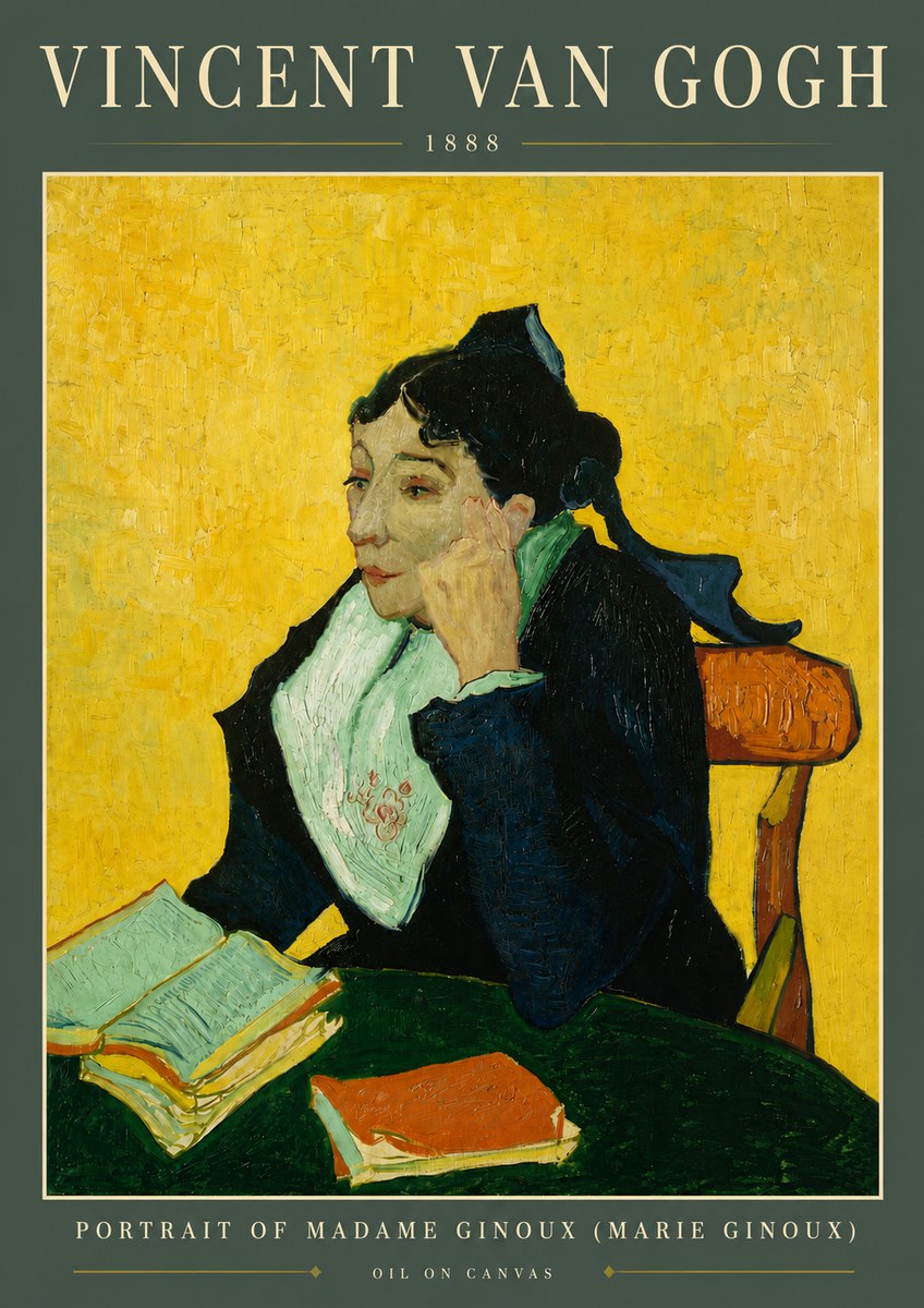 Van Gogh Portrait of Madame Ginoux (Marie Ginoux) No5 - Juliste