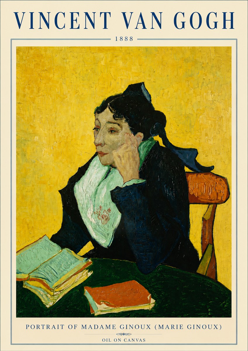 Van Gogh Portrait of Madame Ginoux (Marie Ginoux) No6 - Juliste