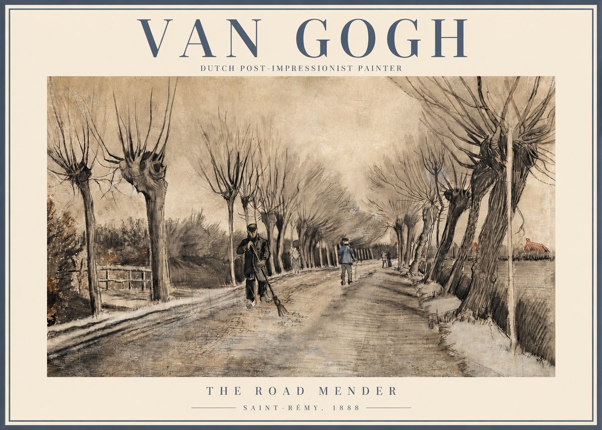 Van Gogh The Road Mender I No2 - Juliste