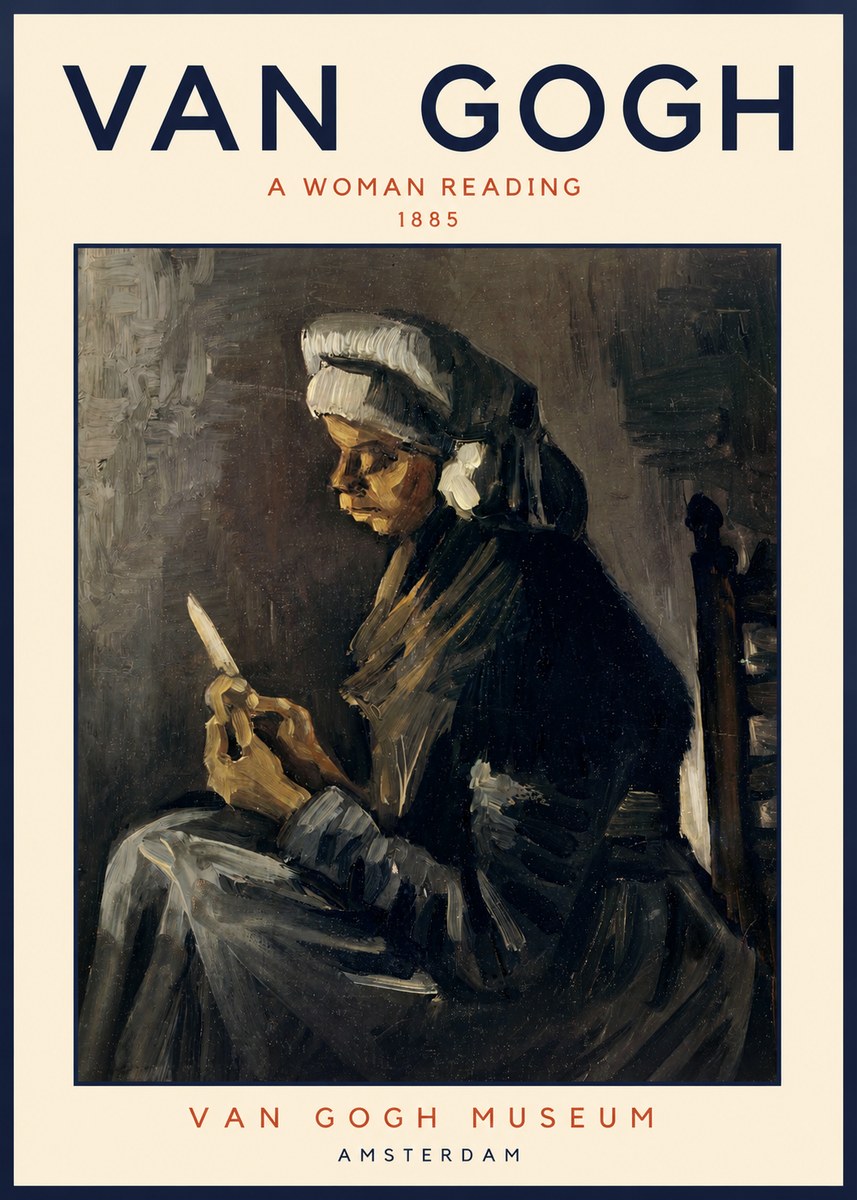 Van Gogh A Woman Reading No2 - Juliste