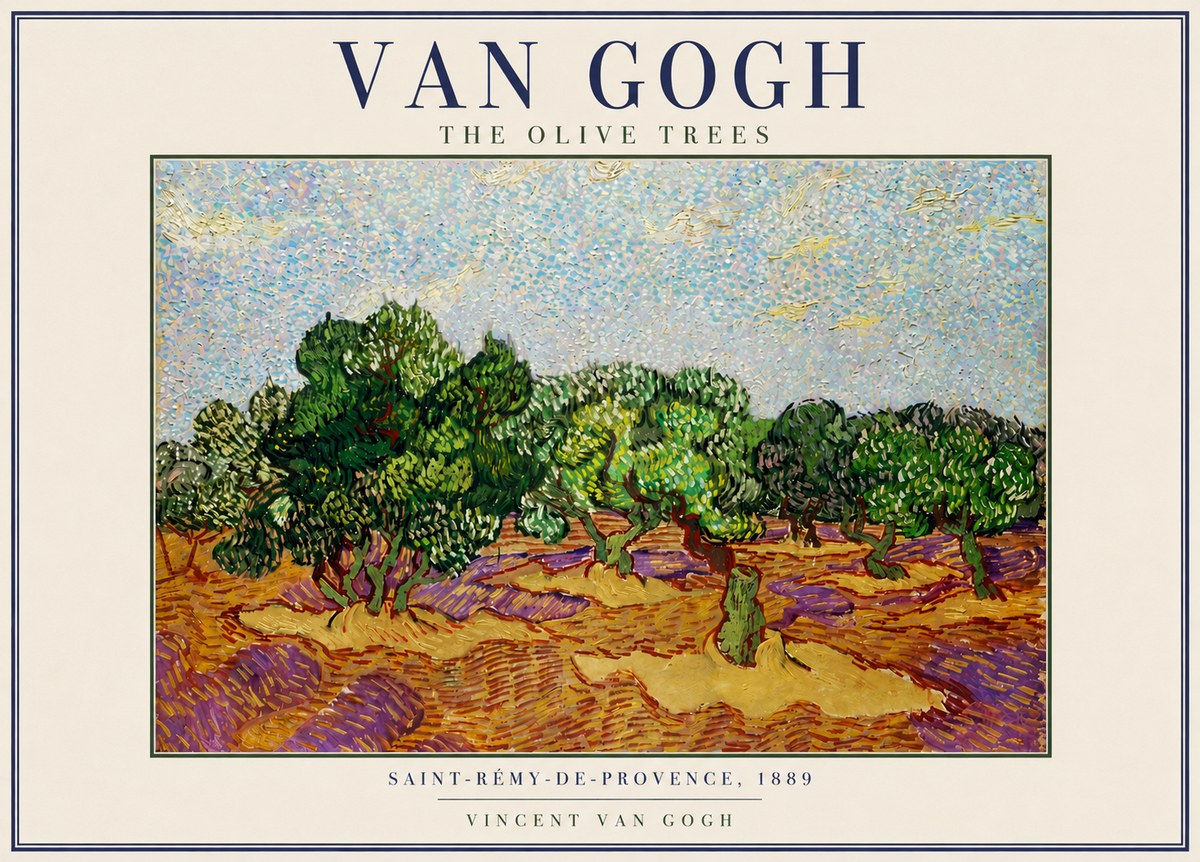 Van Gogh The Olive Trees No3 - Juliste