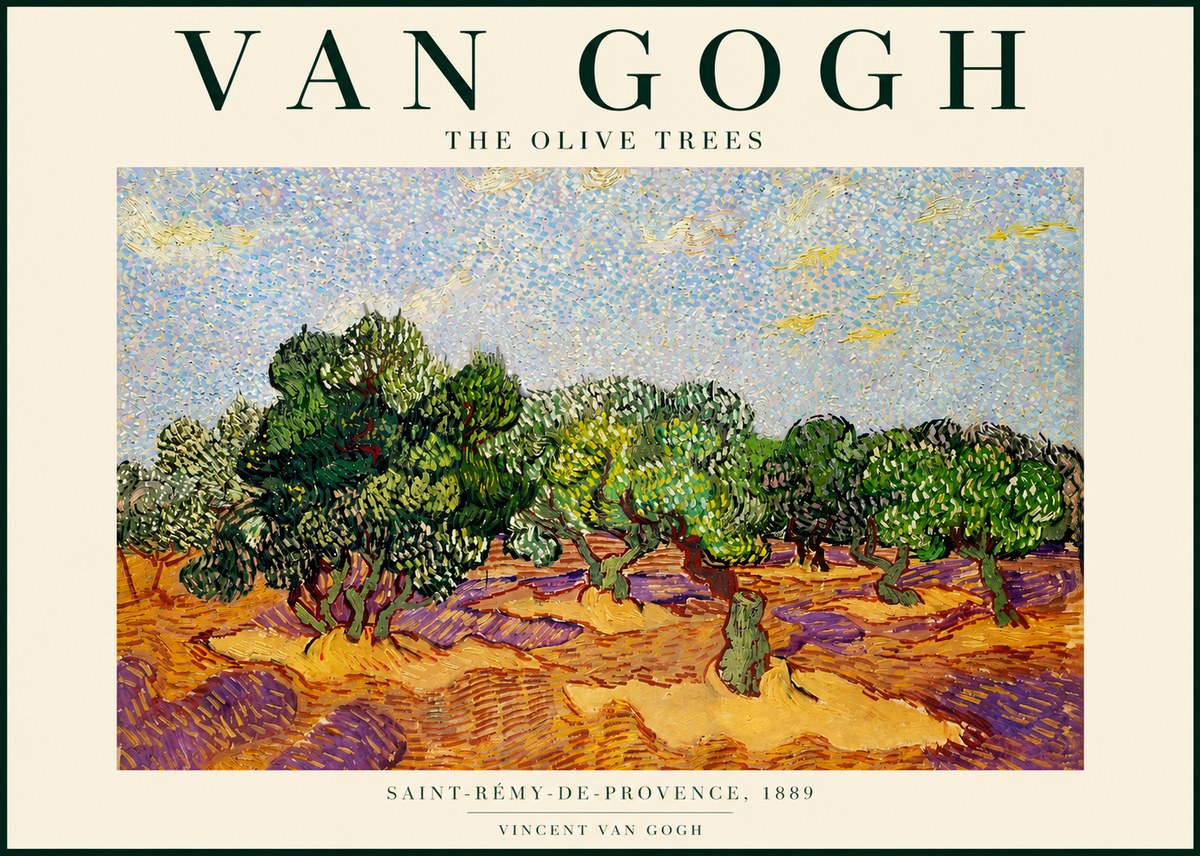 Van Gogh The Olive Trees No4 - Juliste
