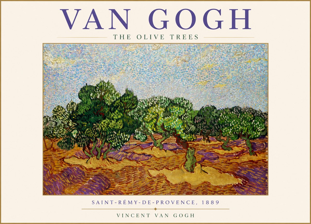 Van Gogh The Olive Trees No5 - Juliste