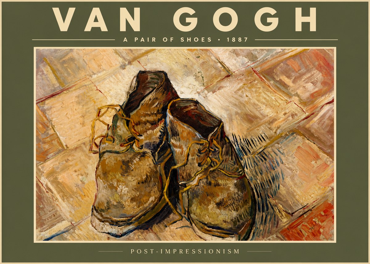 Van Gogh A Pair of Shoes No6 - Juliste