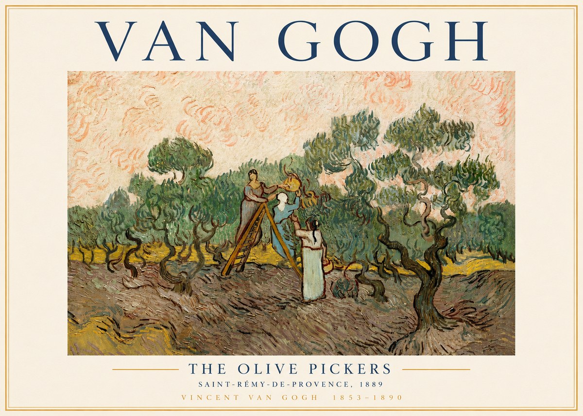 Van Gogh The Olive Pickers I No3 - Juliste