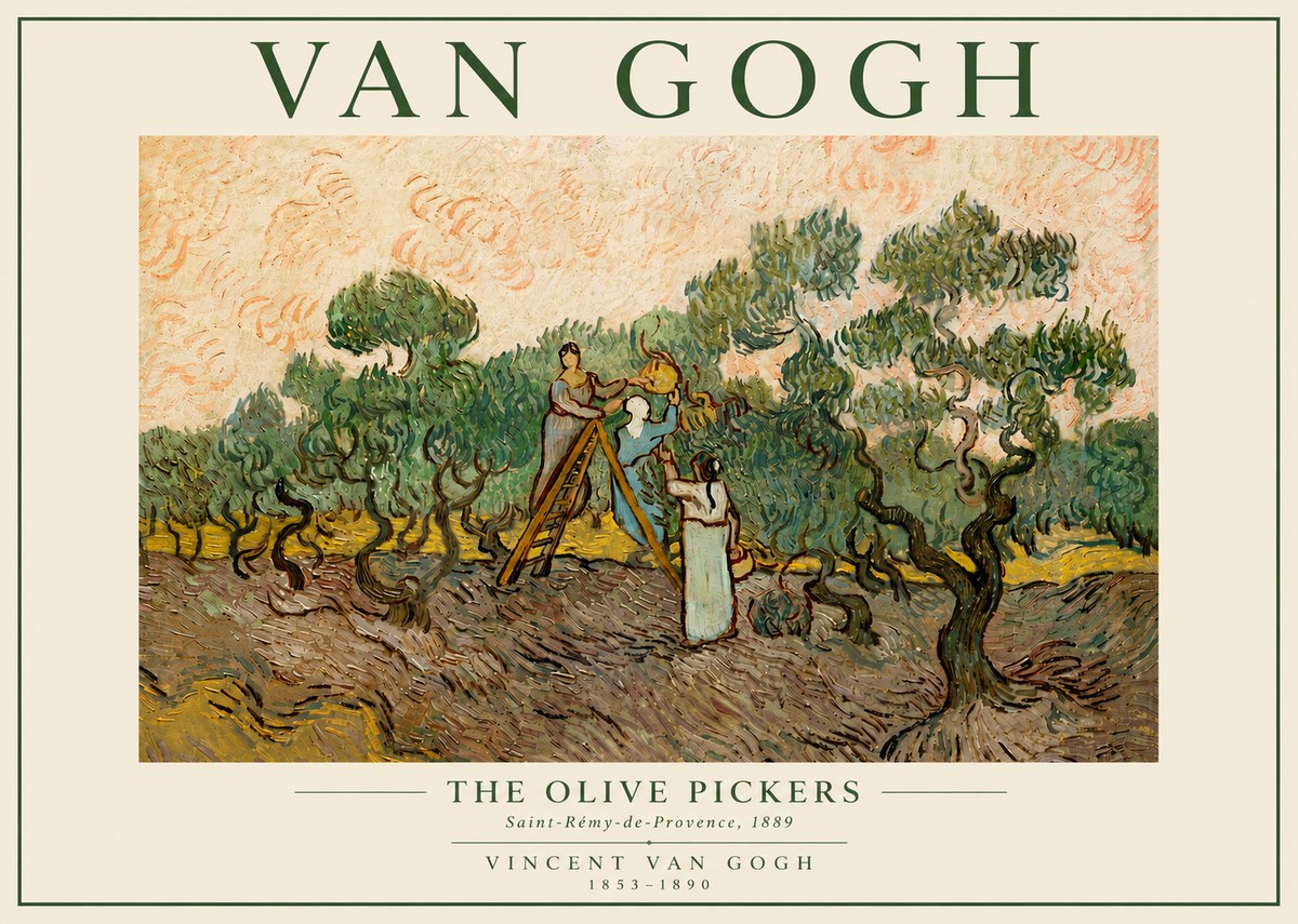 Van Gogh The Olive Pickers I No5 - Juliste