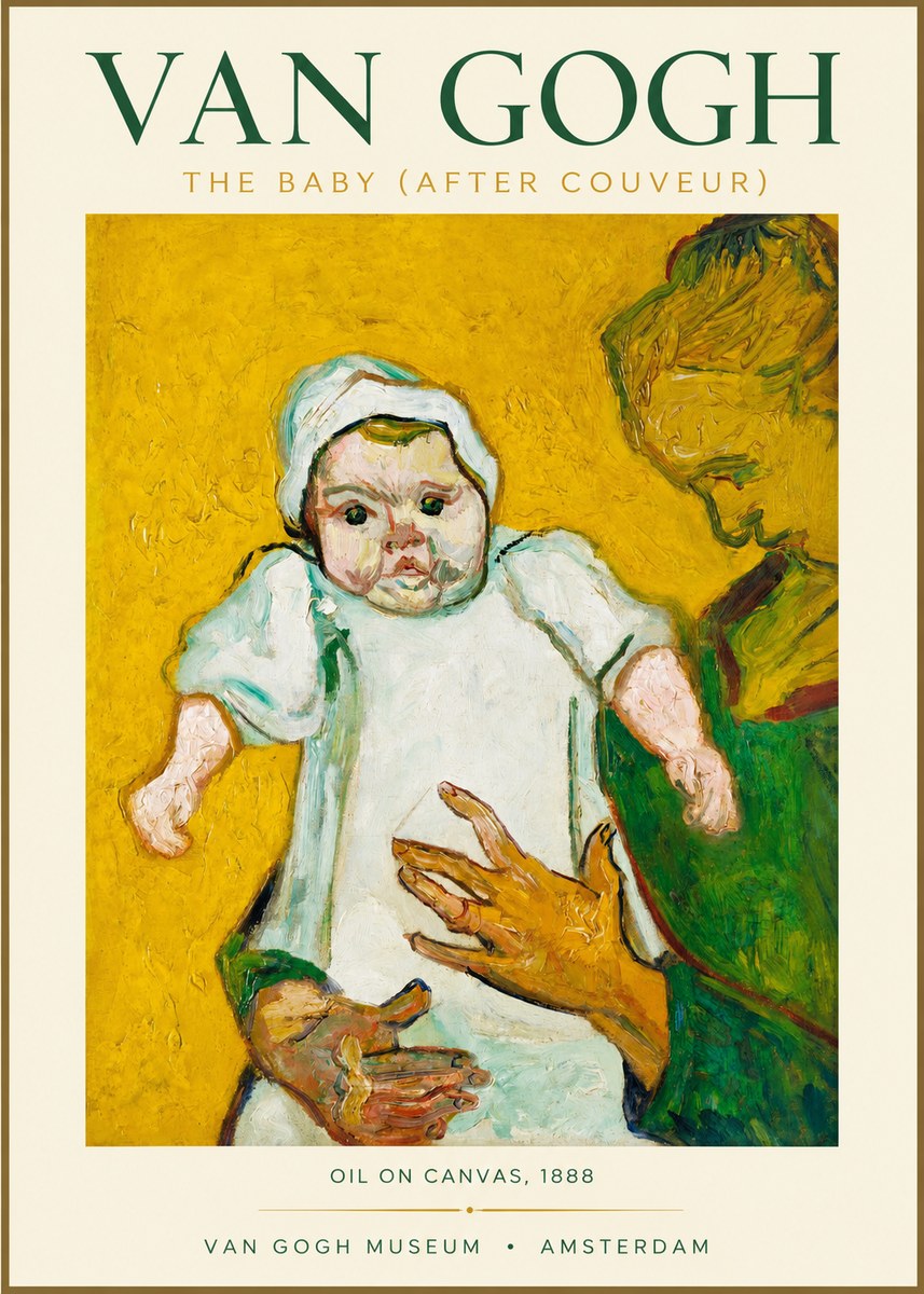 Van Gogh The Baby (After Couveur) No1 - Juliste