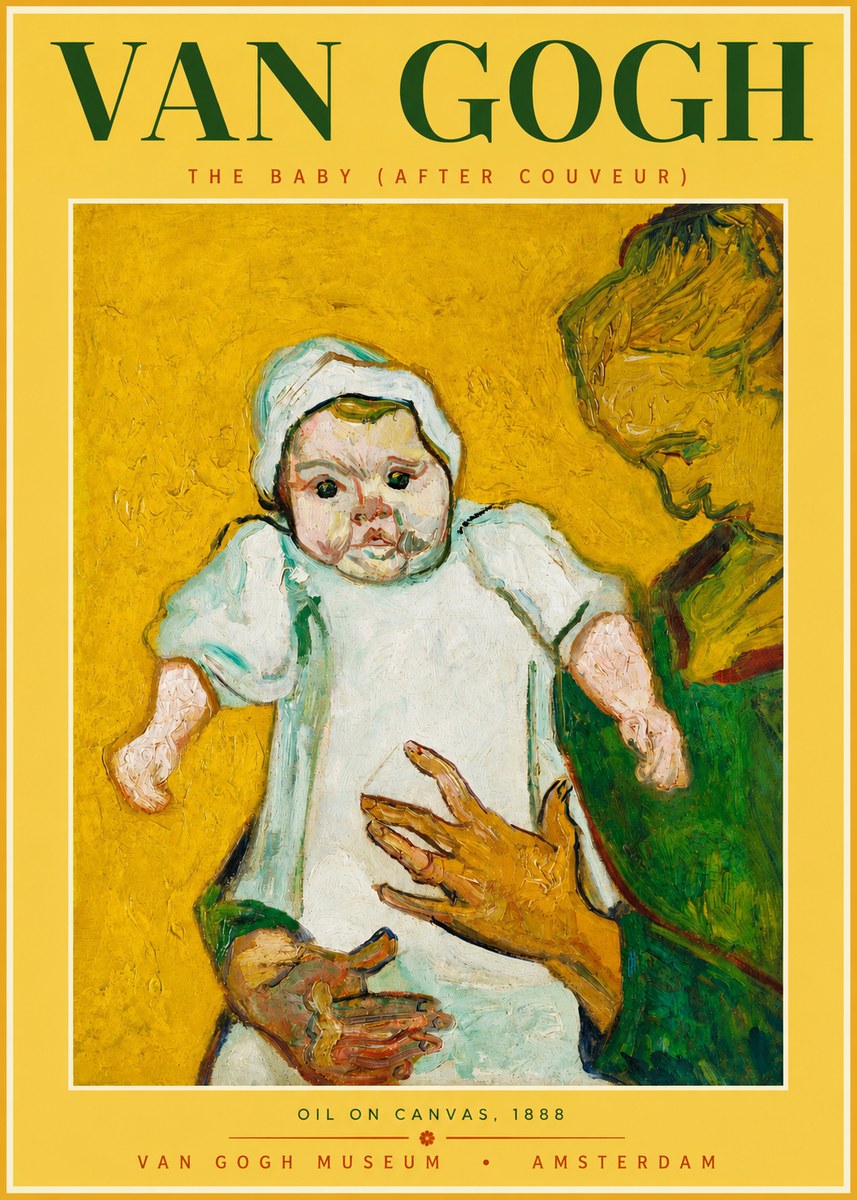 Van Gogh The Baby (After Couveur) No2 - Juliste