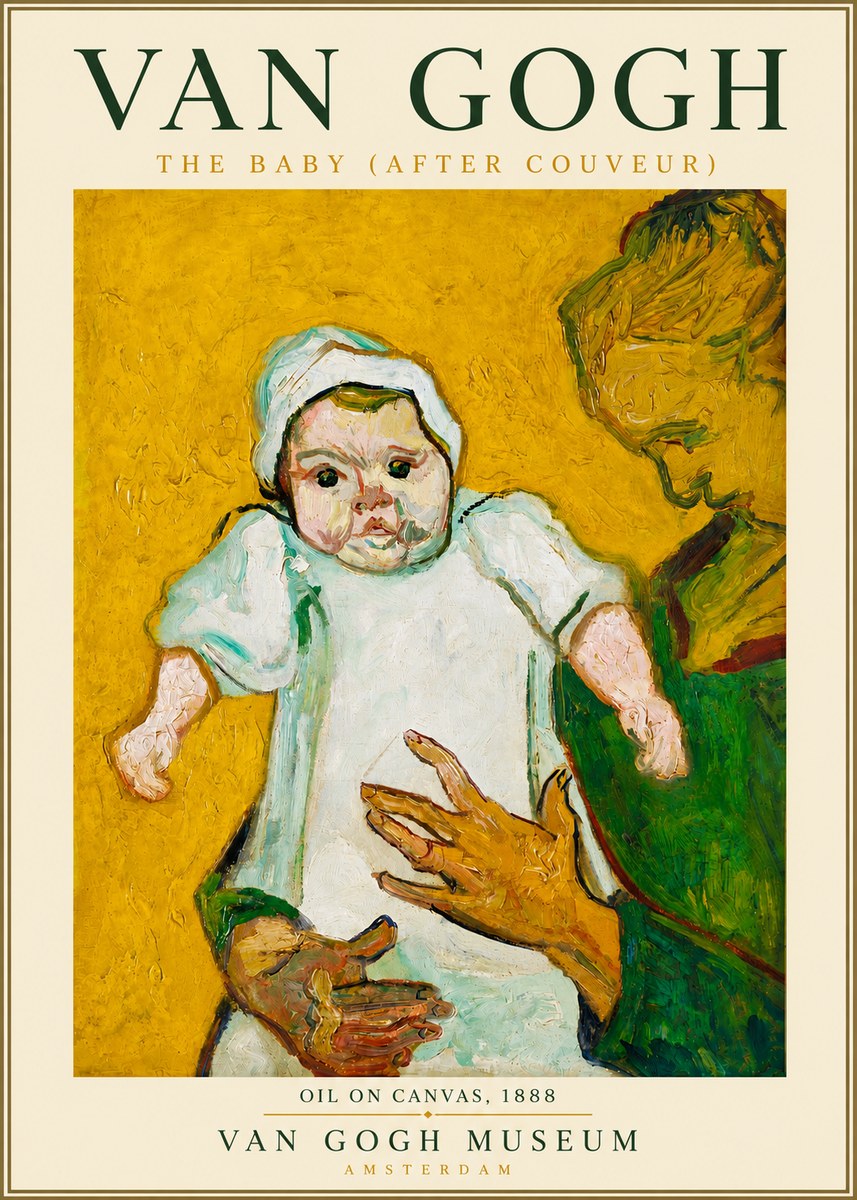 Van Gogh The Baby (After Couveur) No5 - Juliste